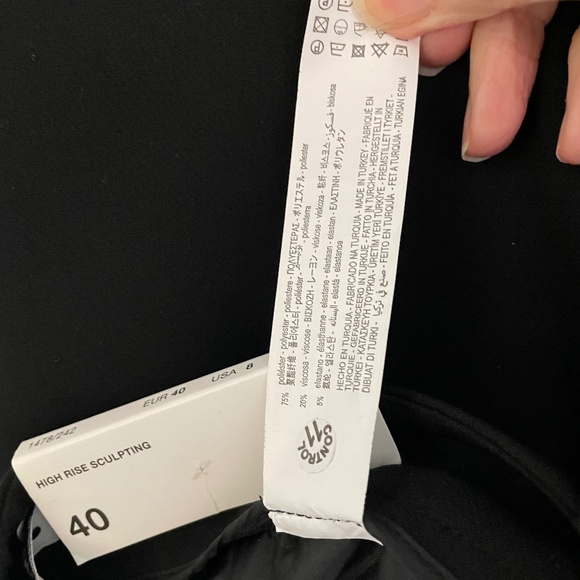 Black High Rise Zara Trousers - NWT - Picture 5 of 5